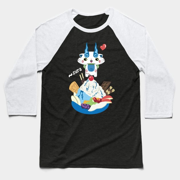 Ice Cream Komasan Baseball T-Shirt by DatLonelyTurtle